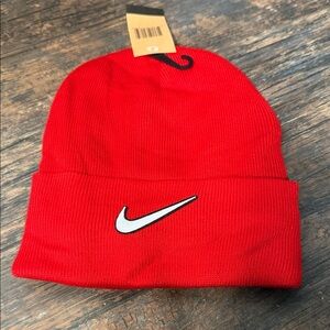 Nike Red Beanie Hat